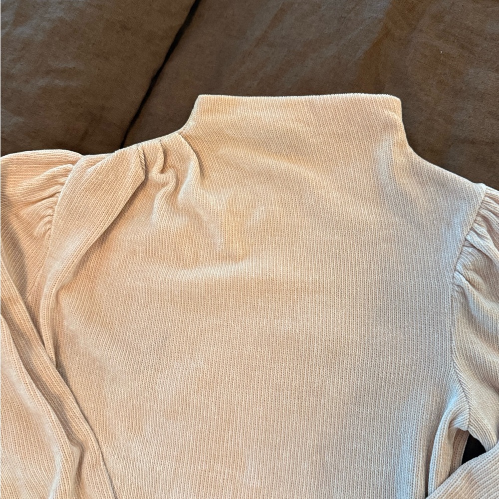 Express Light Pink Ribbed Sweater - Picture 4 of 5